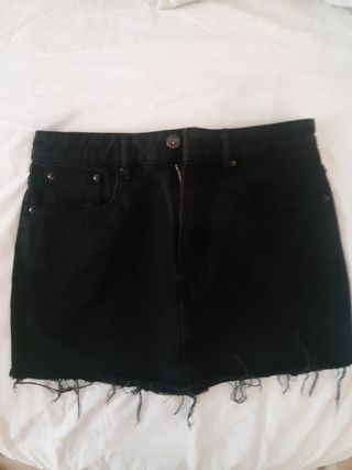 minifalda vaquero negro