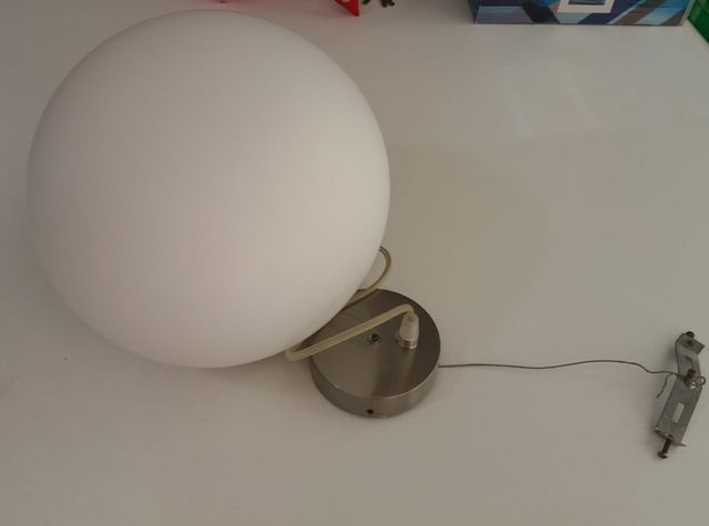 2 unid lampara colgante modelo bola de cristal 25€