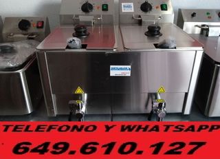 freidoras  8+8 litros eléctrica  con grifoss
