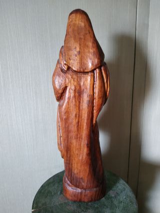 Virgen María con Jesús en brazos de madera