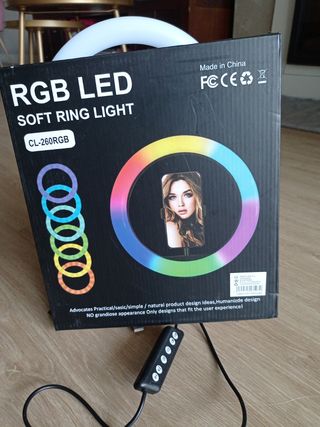 Aro de luz con trípode