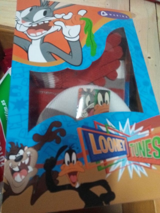 Juego de gorro buzanda guantes de niño