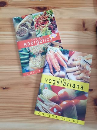 2 libros de recetas vegana y energetica
