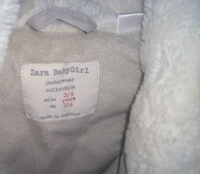 ABRIGO Y GORRO NIÑA  TALLA 3/4 AÑOS