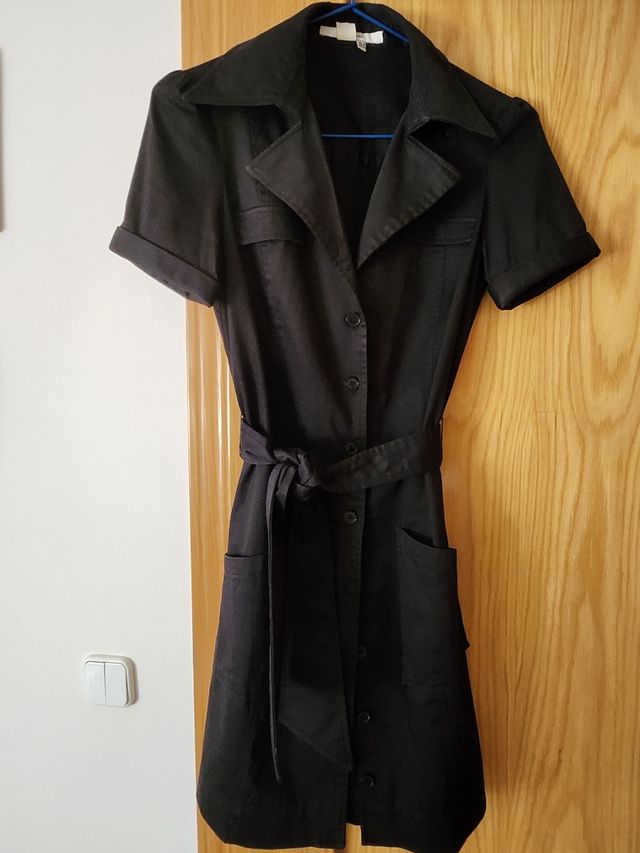 Vestido camisero negro