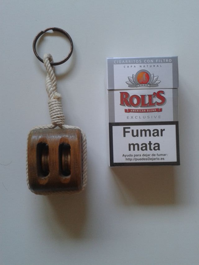 LLAVERO ARTESANAL POLEA GARRUCHA PASTECA