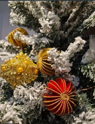 Arbol navidad nevado , 210 nuevo