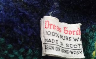 BOINA ESCOCESA VINTAGE DE LANA