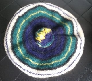 BOINA ESCOCESA VINTAGE DE LANA