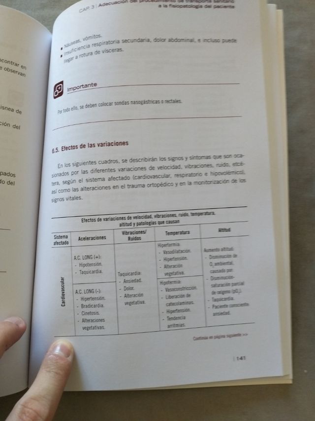 Traslado del paciente a centro sanitario