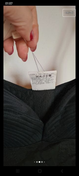 versace 2000 abito stile bustier e seta tg S