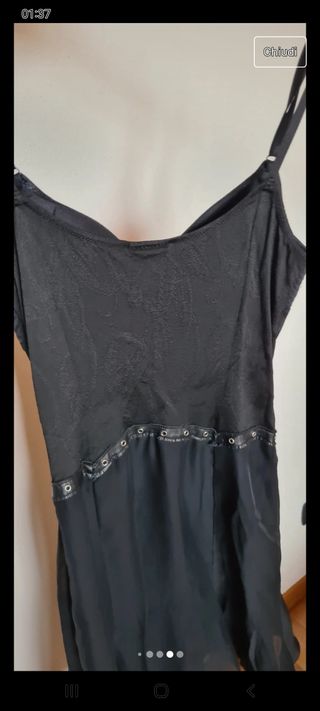 versace 2000 abito stile bustier e seta tg S