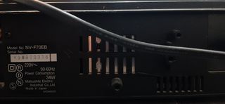 Reproductor VHS Panasonic.