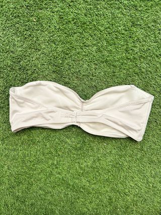 top blanco talla l bikini bañador