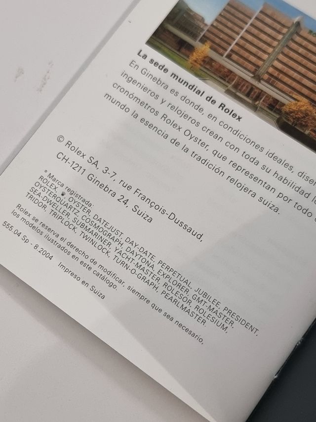 Cosmograph Daytona booklet