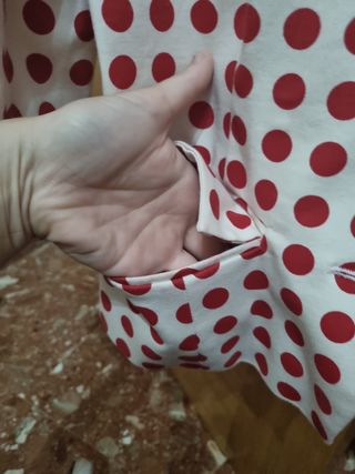 Traje de chaqueta y pantalón de lunares