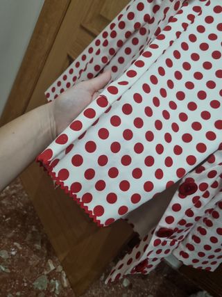 Traje de chaqueta y pantalón de lunares