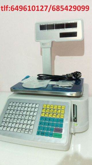 balanza básculas emiten pegatinas con nos. letras