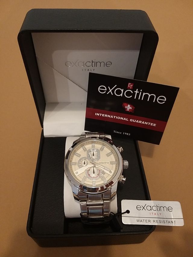 Reloj hombre Acero DUALTIME Crono 6C9211 ITALY