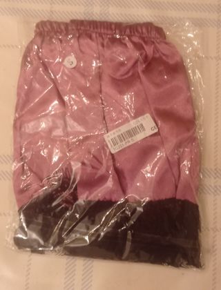 Pijama lencería rosa