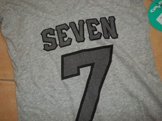 seven v neck t shirt athletic tee ladies medium