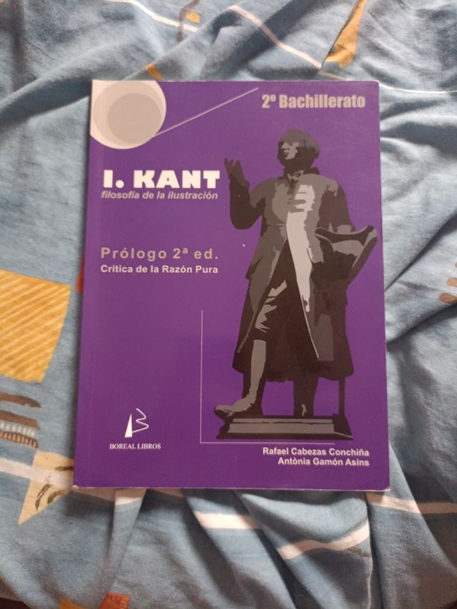 Libro Kant filosofía 2 de bachillerato