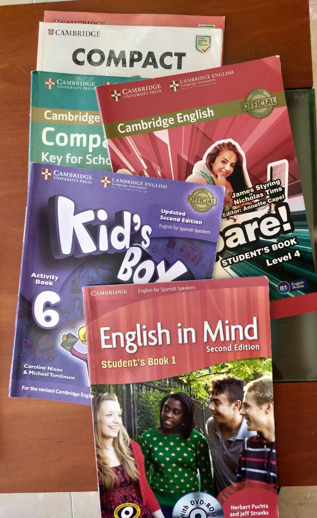 Libros inglés y francés