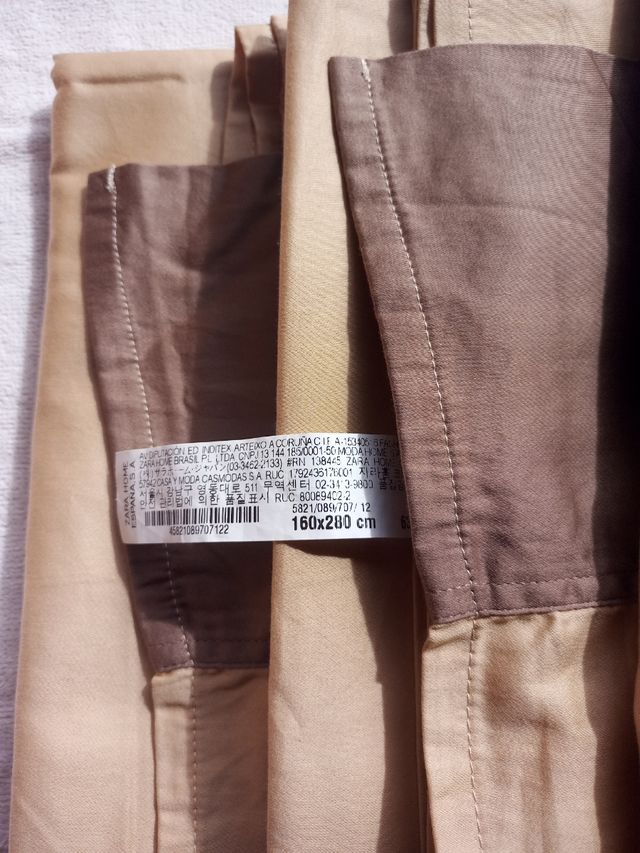 Pak 2 sábanas encimeras nuevas Zara Home