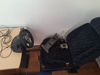 simulador cockpit volante logitech play seat