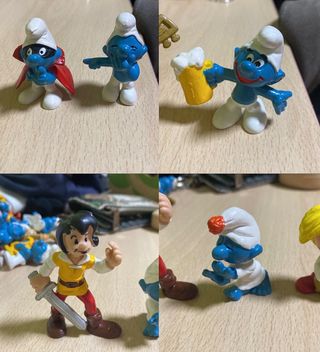 Pack figuras de pitufos años 80