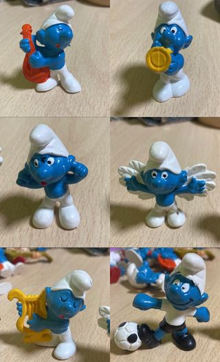 Pack figuras de pitufos años 80
