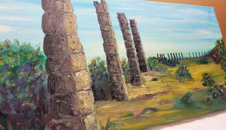 Lienzo "Los Bañales. Uncastillo"