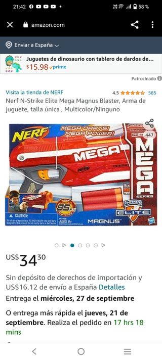 Nerf Mega Recargable