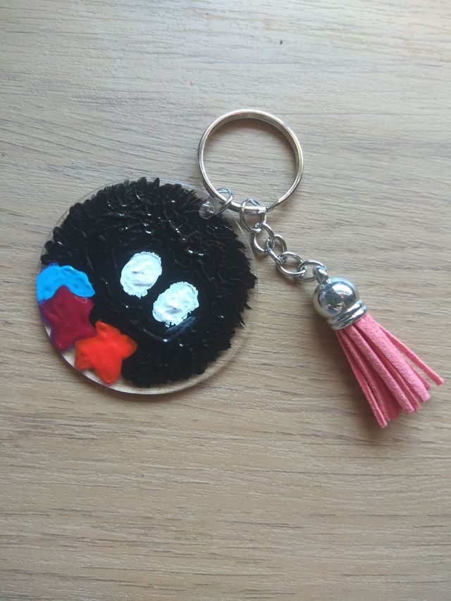 Llavero pintado a mano Duende del polvo