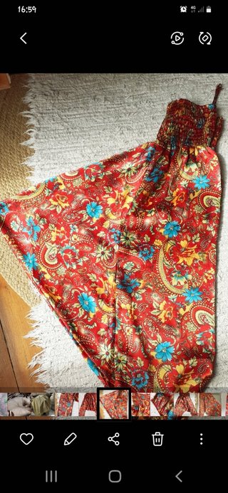 pantalon harem satinado