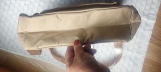 Mochila beige impermeable