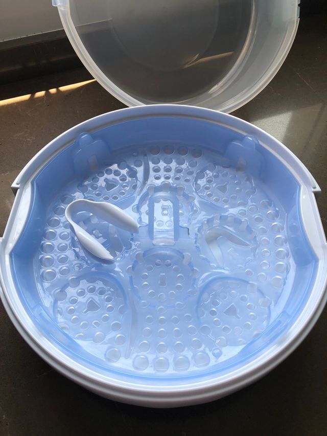 Esterilizador d biberones y chupes para microondas