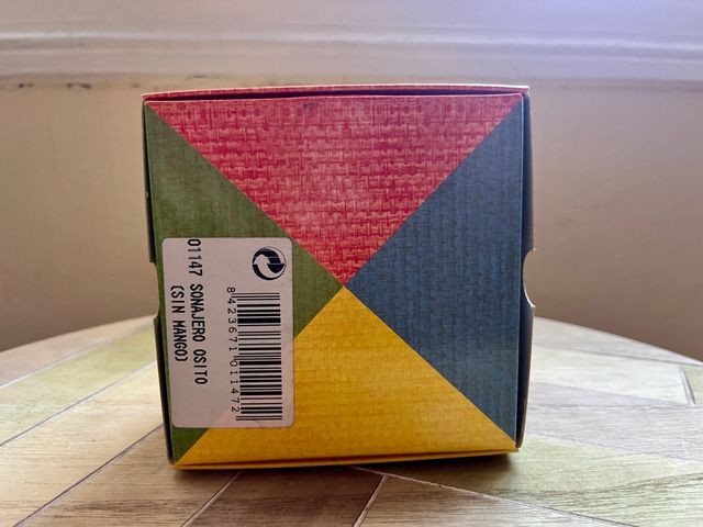 Sonajero osito plata. Nuevo