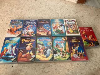 Colección de películas de Disney en VHS