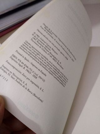 Libro El amor en los tiempos del Colera