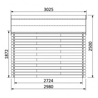 Caseta Madera 12 m2 | Grosor pared 34mm