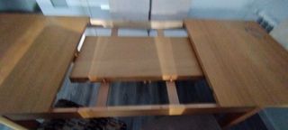 Mesa extensible comedor y sillas