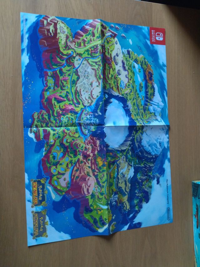 Cartaz Scarlet e Pokémon roxo