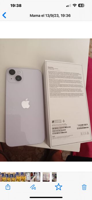 Iphone 14 Plus nuevo color lila lavanda 256 gigas