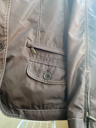 Americana de tela de gabardina