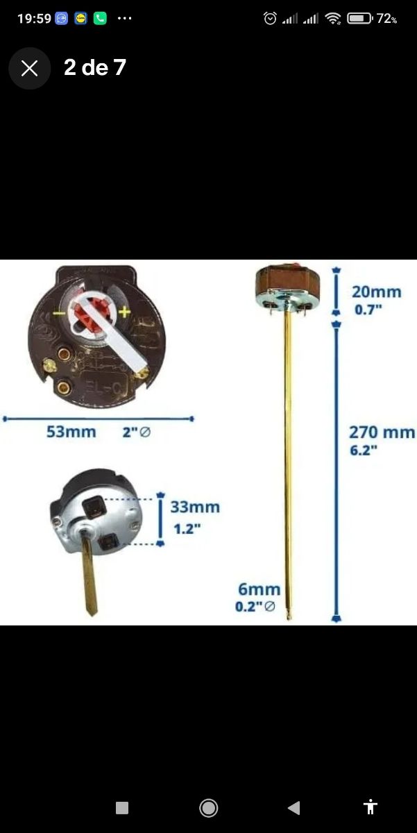Termostato termo eléctrico