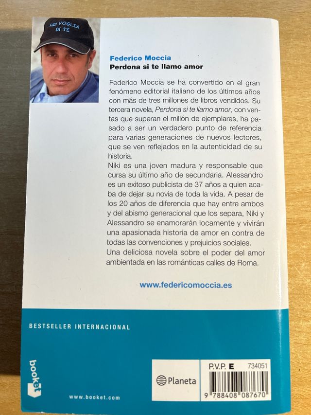 Libro Perdona si te llamo amor, Federico Moccia