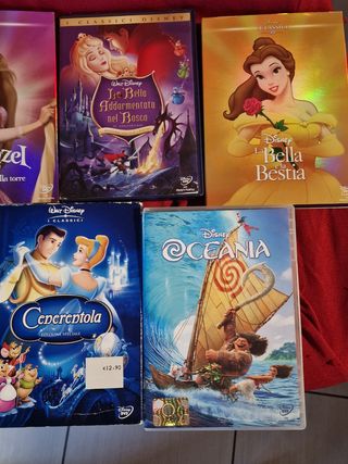 Set/lotto 5 DVD classici Disney