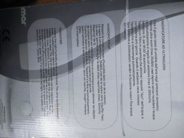 Umidificatore a goccia Bimar