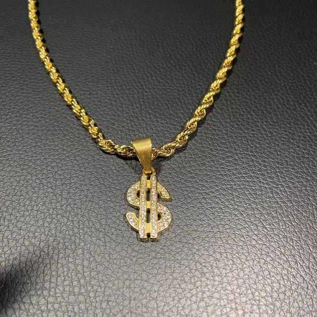 Cordon📿chapado en oro, cadena, collar